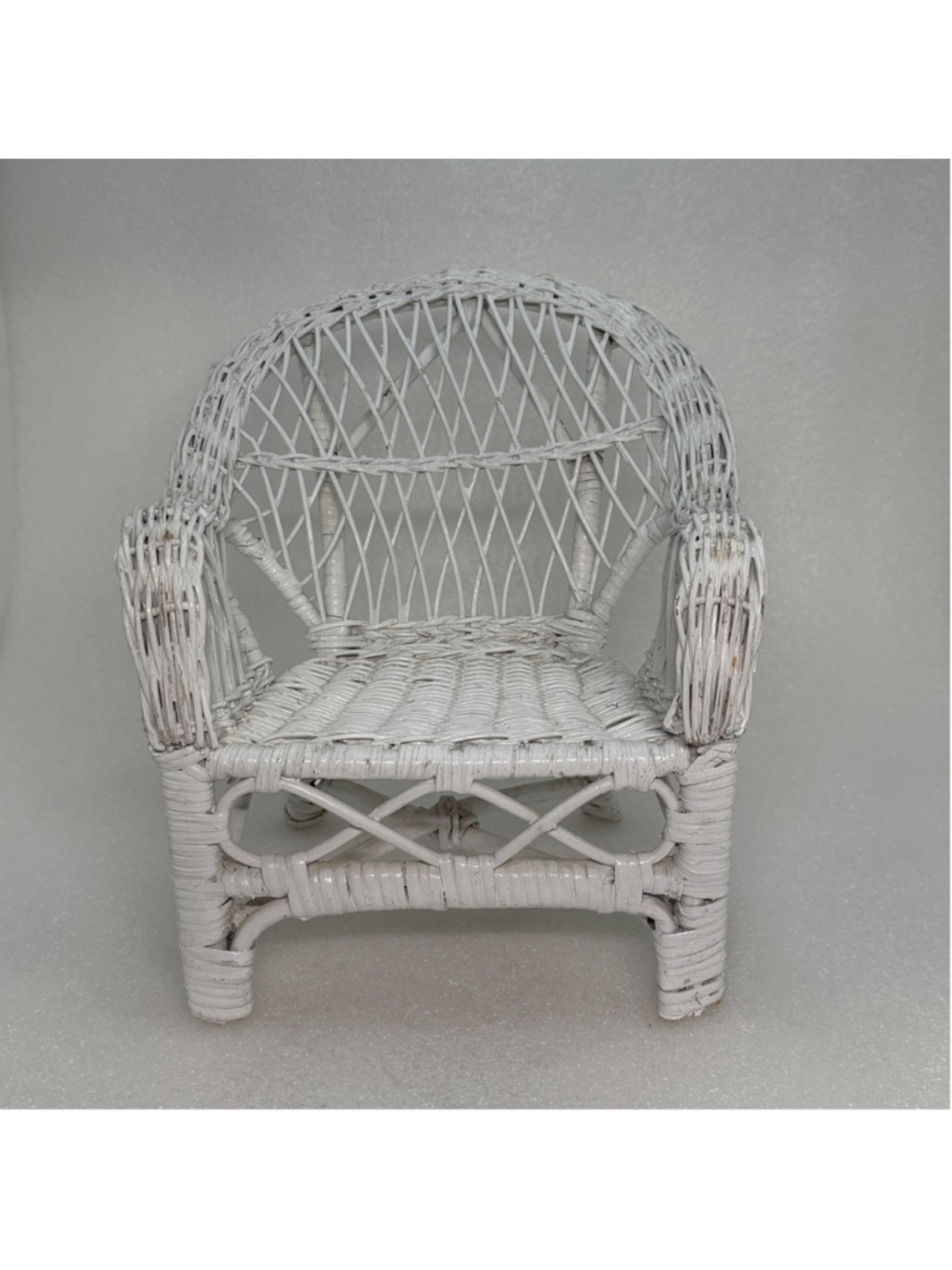 Vintage Doll Chair, Wicker, Large